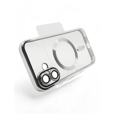 Чохол BeCover TPU Chrome Case MagSafe для Apple iPhone 16 Plus Silver 712078
