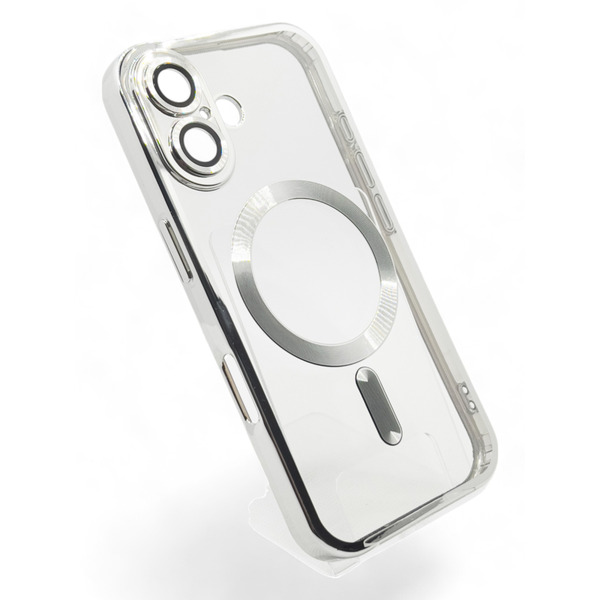 Чохол BeCover TPU Chrome Case MagSafe для Apple iPhone 16 Plus Silver 712078