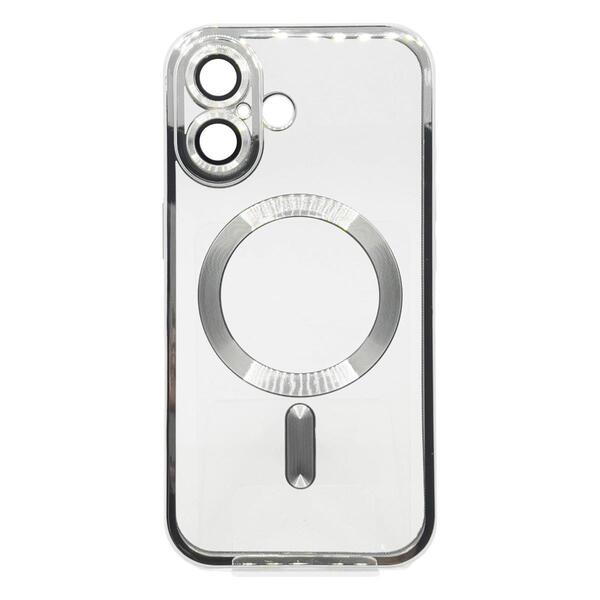 Чохол BeCover TPU Chrome Case MagSafe для Apple iPhone 16 Plus Silver 712078