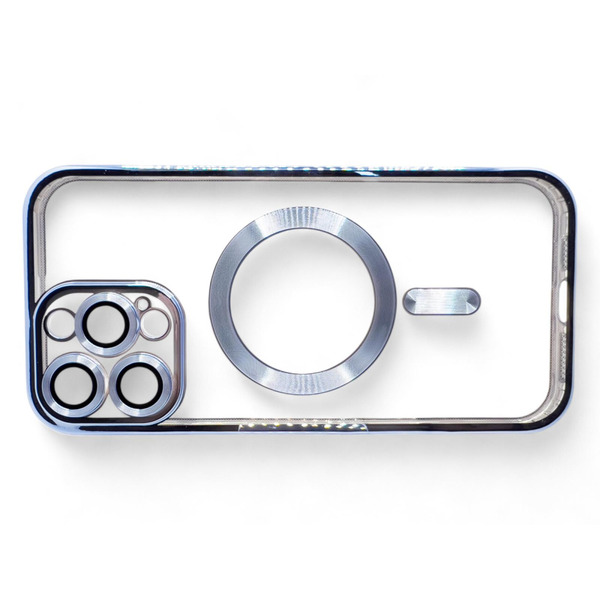 Чохол BeCover TPU Chrome Case MagSafe для Apple iPhone 16 Pro Max Sierra Blue 712087