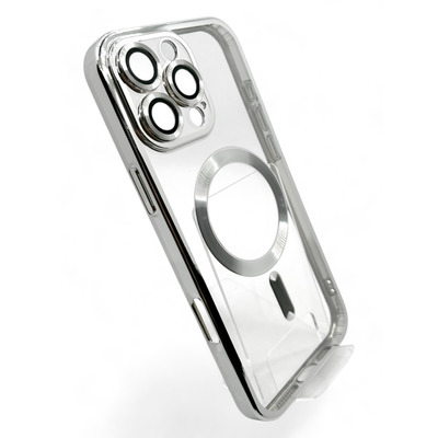 Чохол BeCover TPU Chrome Case MagSafe для Apple iPhone 16 Pro Max Silver 712088