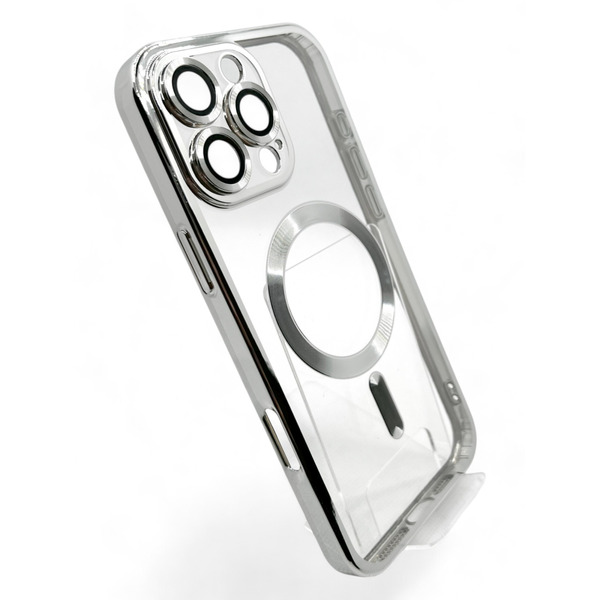 Чохол BeCover TPU Chrome Case MagSafe для Apple iPhone 16 Pro Silver 712083