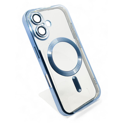 Чохол BeCover TPU Chrome Case MagSafe для Apple iPhone 16 Sierra Blue 712072