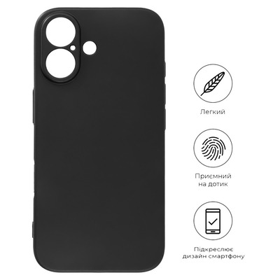Чохол BeCover для Apple iPhone 16 Black 712274
