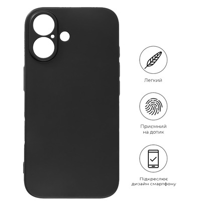 Чохол BeCover для Apple iPhone 16 Plus Black 712276