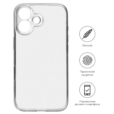 Чохол BeCover для Apple iPhone 16 Transparancy 712275