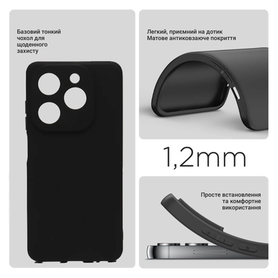 Чохол BeCover для Infinix Hot 40 Pro (X6837) Black 711152
