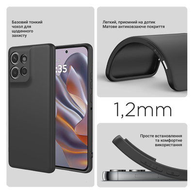 Чохол BeCover для Motorola Moto G75 Black 712752