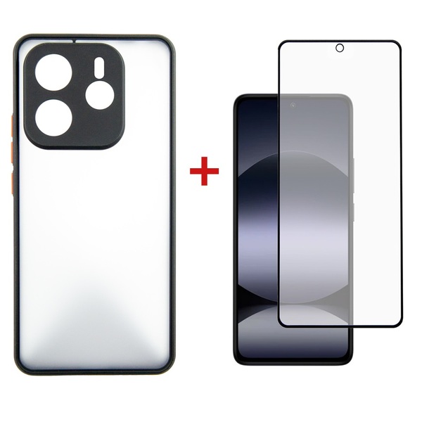 Чохол Dengos Matt для Xiaomi Redmi Note 14 Pro Black DG-KM-128