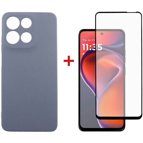 Чохол Dengos для Motorola G15/G15 Power Grey Full Glue DG-KM-147