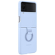 Чохол Samsung Silicone Cover with Ring для Samsung Galaxy Flip 4 SM-F721 Arctic Blue EF-PF721TLEGUA