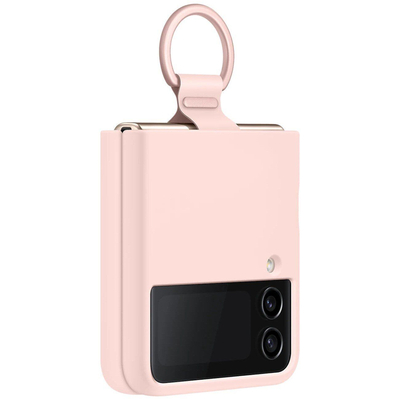 Чохол Samsung Silicone Cover with Ring для Samsung Galaxy Flip 4 SM-F721 Pink EF-PF721TPEGUA