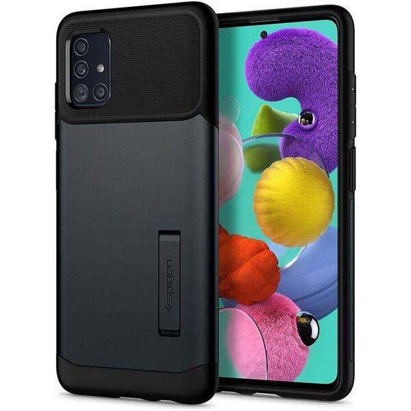 Чохол Spigen Slim Armor для Samsung Galaxy A51 SM-A515 Metal Slate ACS00820