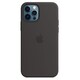 Чохол Apple Silicone Case with MagSafe для Apple iPhone 12 Pro Max Black MHLG3