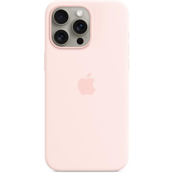 Чохол Apple Silicone Case with MagSafe для Apple iPhone 15 Pro Max Light Pink MT1U3