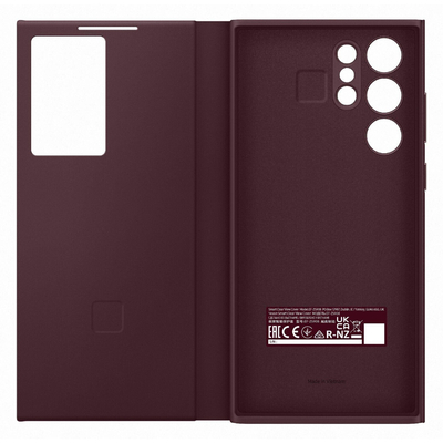 Чохол Samsung Smart Clear View Cover для Samsung Galaxy S22 Ultra SM-S908 Burgundy EF-ZS908CEEGRU