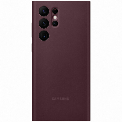 Чохол Samsung Smart Clear View Cover для Samsung Galaxy S22 Ultra SM-S908 Burgundy EF-ZS908CEEGRU