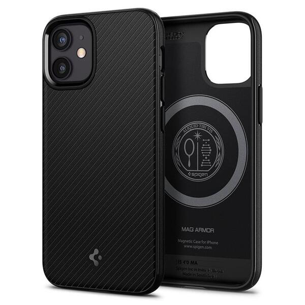 Чохол Spigen Mag Armor для Apple iPhone 12 Mini Black ACS01866