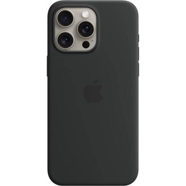 Чохол Apple Silicone Case with MagSafe для Apple iPhone 15 Pro Max Black MT1M3