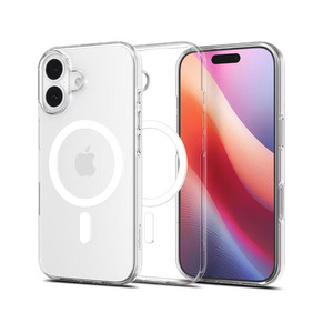 Чохол Spigen для iPhone 17, Liquid Crystal MagFit, Clear White ACS10397