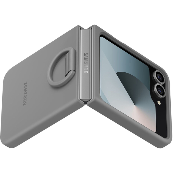 Чохол Samsung Silicone Cover with Ring для Samsung Galaxy Flip 6 Gray EF-PF741TJEGUA