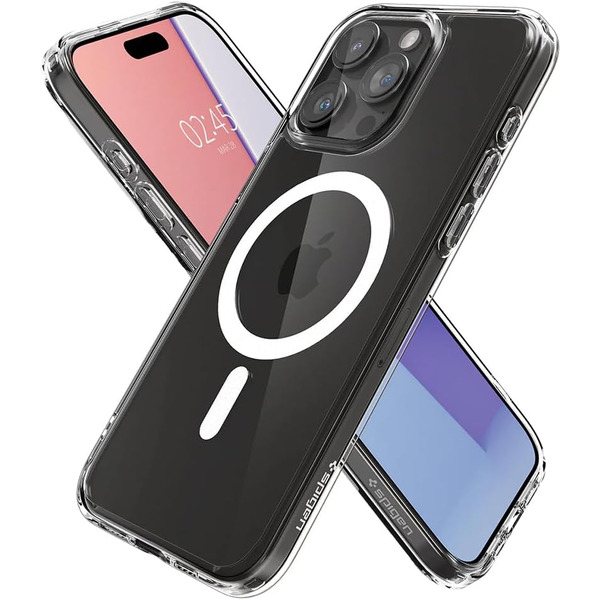 Чохол Spigen Crystal Hybrid with MagFit для Apple iPhone 15 Pro Max Clear ACS06450