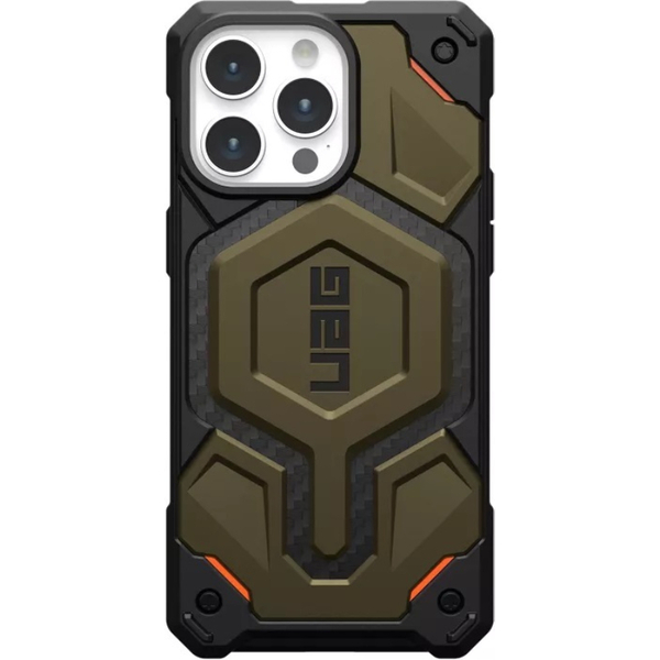 Чохол Urban Armor Gear Monarch Pro Magsafe для Apple iPhone 15 Pro Max Carbon Elemental Green 11422211427B