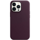 Чохол Apple Leather Case with MagSafe для Apple iPhone 13 Pro Dark Cherry MM1A3