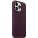 Чохол Apple Leather Case with MagSafe для Apple iPhone 13 Pro Dark Cherry MM1A3