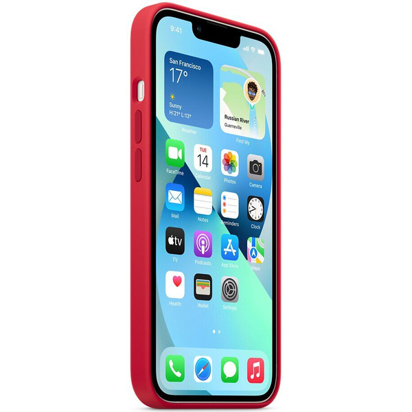 Чохол Apple Silicone Case with MagSafe для Apple iPhone 13 Red MM2C3