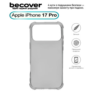 Чохол BeCover Anti-Shock для Apple iPhone 17 Pro Grey 713798