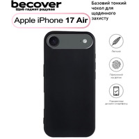 Чохол BeCover для Apple iPhone 17 Air Black 713758