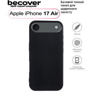 Чохол BeCover для Apple iPhone 17 Air Black 713758