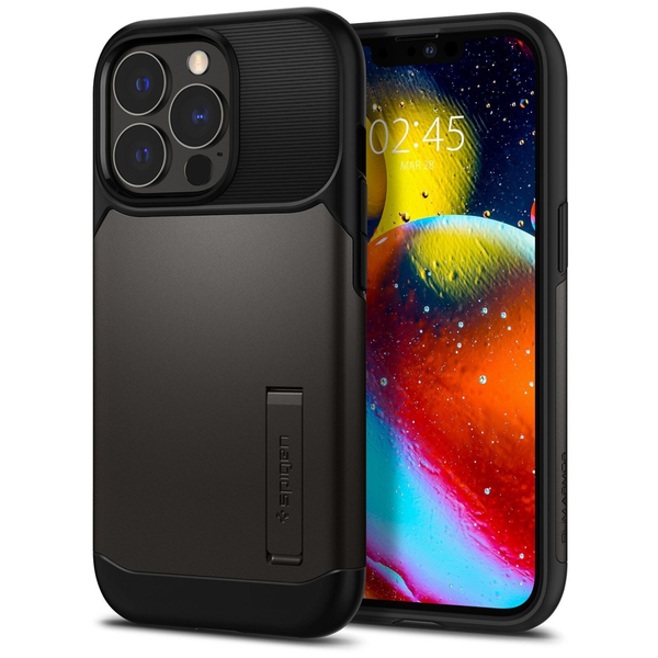 Чохол Spigen Slim Armor для Apple iPhone 13 Pro Gunmetal ACS03303