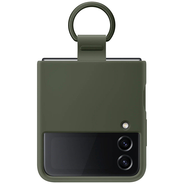 Чохол Samsung Silicone Cover with Ring для Samsung Galaxy Flip 4 SM-F721 Khaki EF-PF721TGEGUA