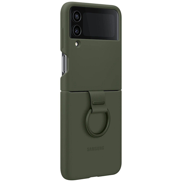 Чохол Samsung Silicone Cover with Ring для Samsung Galaxy Flip 4 SM-F721 Khaki EF-PF721TGEGUA