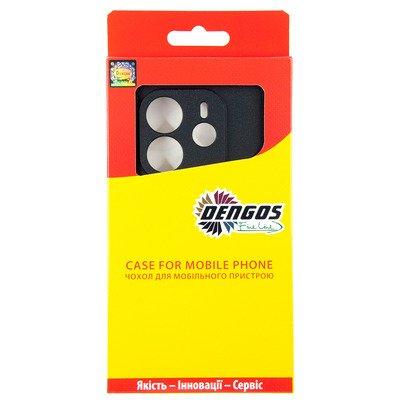 Чохол Dengos Carbon для Xiaomi Redmi Note 14 4G Black DG-TPU-CRBN-251