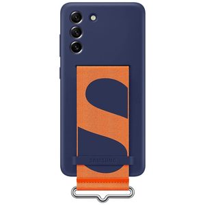 Чохол Samsung Silicone Cover with Strap для Samsung Galaxy S21 FE SM-G990 Navy EF-GG990TNEGRU
