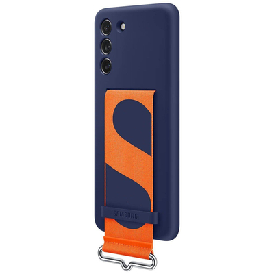 Чохол Samsung Silicone Cover with Strap для Samsung Galaxy S21 FE SM-G990 Navy EF-GG990TNEGRU