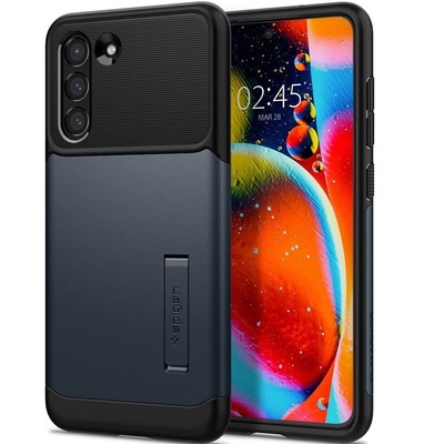 Чохол Spigen Slim Armor для Samsung Galaxy S21 FE SM-G990 Metal Slate ACS03152