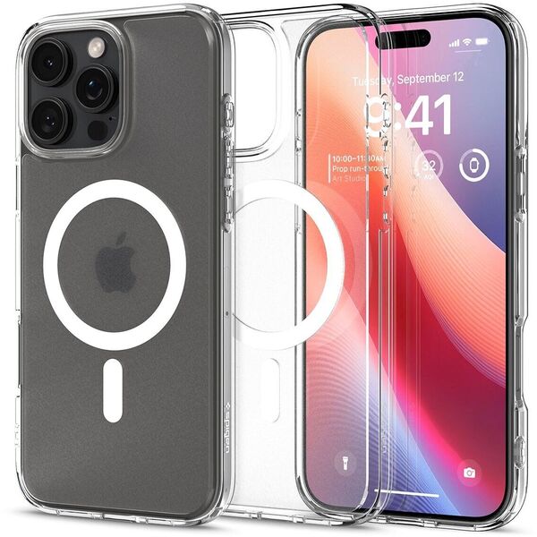 Чохол Spigen Ultra Hybrid with MagFit для Apple iPhone 16 Pro Max Frost Clear ACS08002