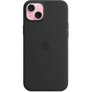 Чохол Apple Silicone Case with MagSafe для Apple iPhone 15 Plus Black MT103