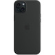 Чохол Apple Silicone Case with MagSafe для Apple iPhone 15 Plus Black MT103