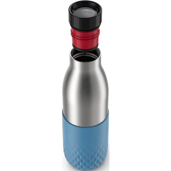 Термобутылка Tefal Bludrop soft touch, 500мл, нержавеющая сталь, синий