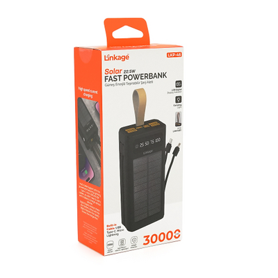 Зовнішній акумулятор (Power Bank)) Linkage LKP-46 22.5W 30000mAh Black