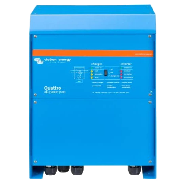 Інвертор VictronEnergy Quattro 24/5000/120-100/100 однофазний чиста синусоїда