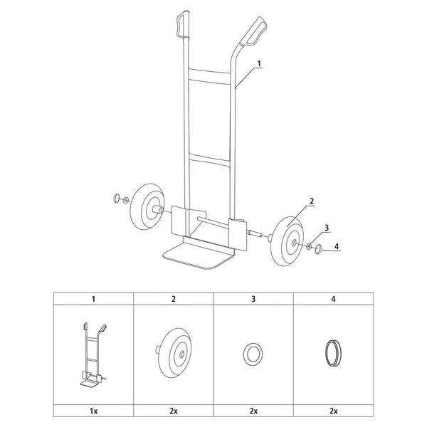 Візок вантажний Stanley універсальний, платформа 35.5х24см, до 200кг, 9.7кг