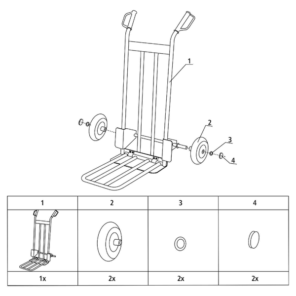 Тележка грузовая складная STANLEY SXWT-HT535