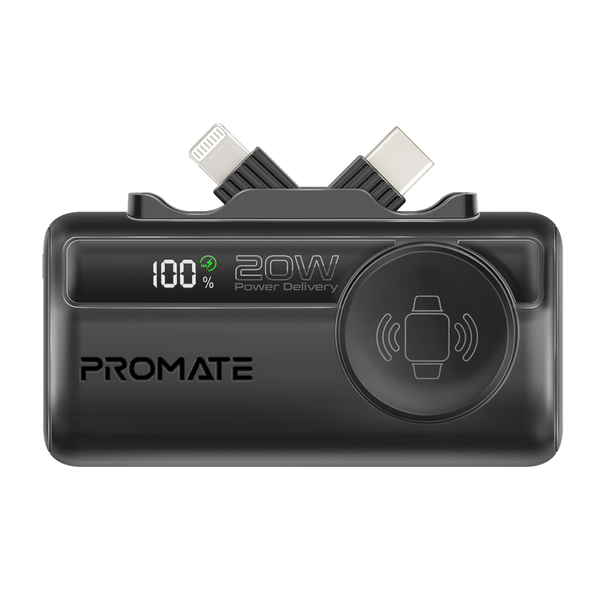 Зовнішній акумулятор (Power Bank)) Promate powerup-trio.black