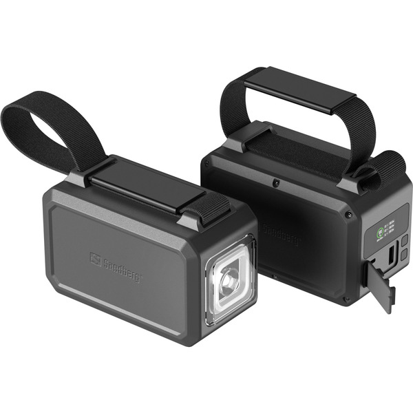 Зовнішній акумулятор (Power Bank) Sandberg Survivor 40000mAh, 100W, 2xUSB-С, USB-A, LED ліхтар, наскрізне живлення, чорний